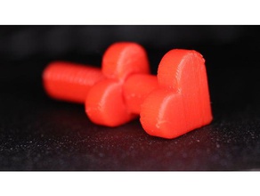 love nut bolt engineering heart inventorsquare valentine 3d print model - Mito3D