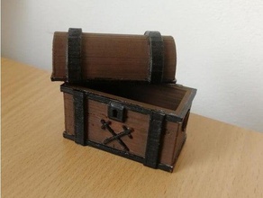 chest model furniture coffer hoard pirater pirates treasure 3d print model - Mito3D