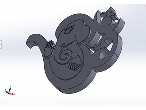 lord ganesha 3d drucken 3d print model - Mito3D