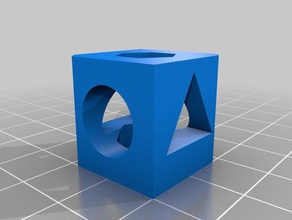 20x20 Kalibrierung cube 4shape 3d drucken tests calibration test 3d print model - Mito3D