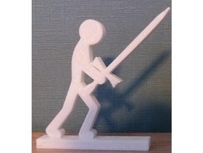 stick war swordman video games flash gaming stickpage 3d print model - Mito3D