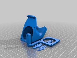 3dtouch hta3d extruder printer parts mount bed leveling bltouch 3d print model - Mito3D