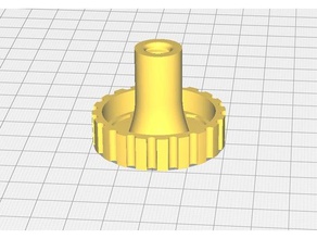 lowrider2 axis leadscrew knob parts 8mm knobs 3d print model - Mito3D