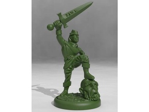 jack giant killer openforge toy game accessories dungeons dragons figure miniature miniatures roleplaying tabletop wargaming 3d print model - Mito3D