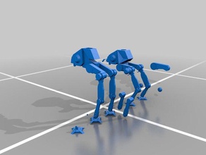 imperial walker bot 3d drucken Roboter 3d print model - Mito3D