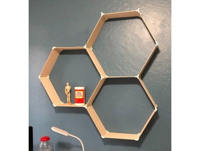 hex raf bağlayıcılar organizasyon dirsek hexagon 3d print model - Mito3D