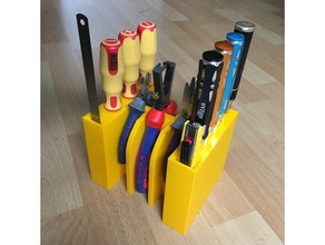 tool-block - Inhaber Boxen nsfw toolbox tools Werkzeug-Halter 3d print model - Mito3D