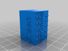 temptower 240 220 3d printing tests customized 3d print model - Mito3D