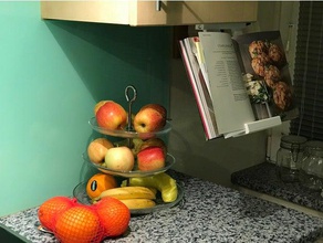Küche Zimmer saver Fliegen Kochen Buch Halter Essen 3d print model - Mito3D