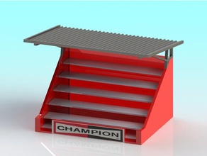 132 slot car grandstand buildings structures carrera ninco scalextric scale model 3d print model - Mito3D