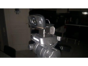 Unterstützung trepied logitech c525 Kamera delta hama webcam Stativ mount 3d print model - Mito3D