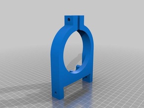 worbee cnc spindle holder 80mm diy cbeam workbee 3d print model - Mito3D
