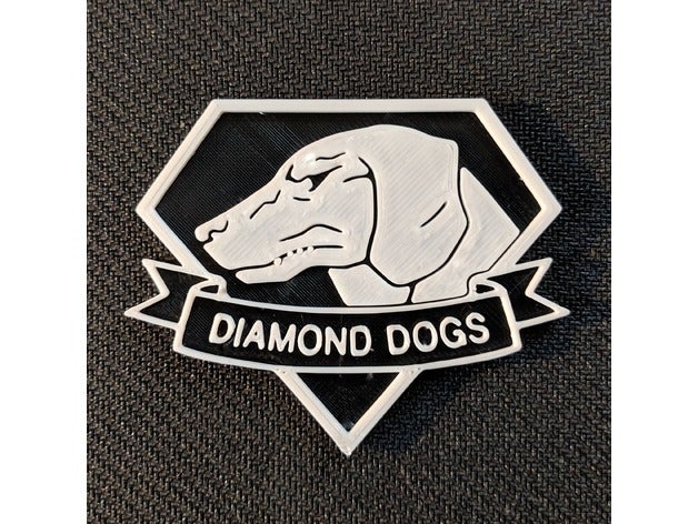 diamond dogs emblème accessoires 3D print model - Mito3D
