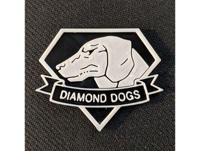 diamond dogs-emblem Requisiten 3d print model - Mito3D