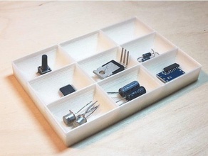 tiny parts box electronics 3d print model - Mito3D