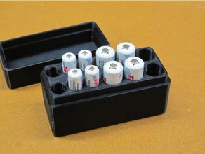 caixa de bateria aa aaa nimh recarregáveis eletrônica suporte da baterias 3d print model - Mito3D