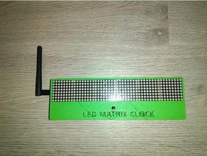 6 matriz de led reloj caso cuadro diy 3d print model - Mito3D
