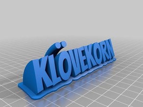 heine name klo1 office customized 3d print model - Mito3D
