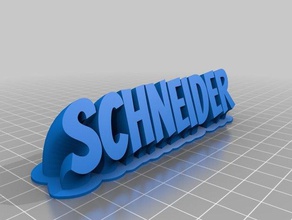 heine name sch1 office customized 3d print model - Mito3D