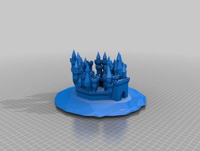 kastle von cuclillas de los edificios estructuras personalizado 3d print model - Mito3D