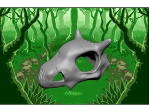 cubone yaratıklar osselait pokemon figürleri git oyuncak zbrush 3d print model - Mito3D