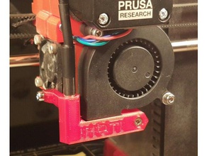 improved fan deflector prusa i3 mk2 ds18b20 holder 3d printer parts rework 3d print model - Mito3D