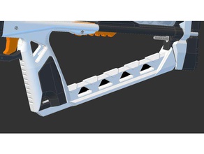 caliburn doom stok spacer oyuncak oyun aksesuarlar nerf ev yapımı 3d print model - Mito3D