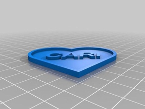 l'acir cuore décor personnalisé 3d print model - Mito3D