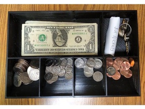 de trésorerie bac bureau coffret-caisse l'argent du 3d print model - Mito3D
