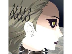 persona 5 shadow sae hair accessory accessories 3d print model - Mito3D