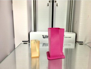 cor-de-rosa irregulares vaso 3d impressão jmu3space 3d print model - Mito3D