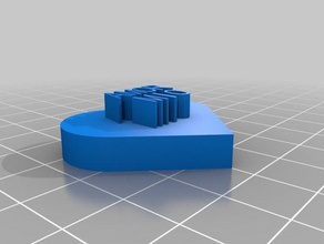 meine individuelle Nachricht Herz 3d print model - Mito3D