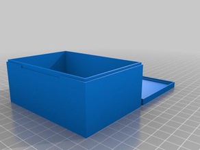 meine angepasste parametrische aufklappbaren box plus druckbaren einem Stück Container 3d print model - Mito3D