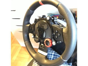 mudando pás logitech driving force gt volante ímãs automotivo 3d print model - Mito3D