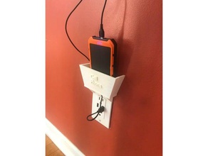 telefon tutucu decora kapak plakası çıkış organizasyon 3d print model - Mito3D