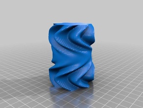 mon personnalisés ridée organique vase les conteneurs 3d print model - Mito3D