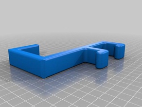 cubicle double coat hanger office 3d print model - Mito3D