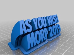 morp 2019 de la oficina personalizado 3d print model - Mito3D