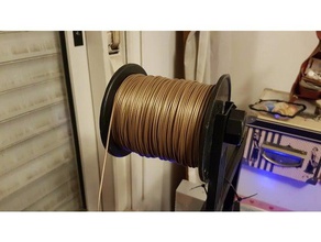 ender 3 de largo soporte bobina 20mm diámetro las bobinas 125 mm ancho útil 3n3 filamento 3d la impresora partes spoolholder 3d print model - Mito3D