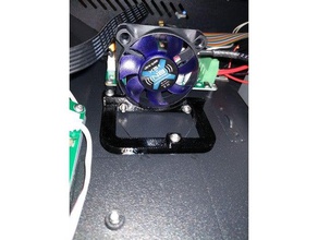 cr-10s pro mainboard fan mount 50mm 40mm 3d printer parts cr10s creality 3d print model - Mito3D