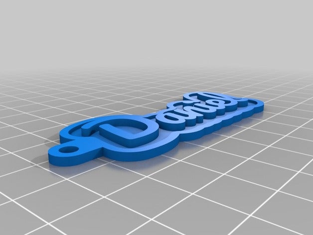 daniel Anahtarlık özelleştirilmiş 3D print model - Mito3D