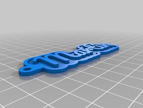 martin keychains customized 3d print model - Mito3D