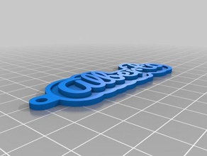 alberto keychains customized 3d print model - Mito3D