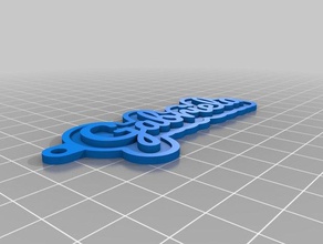 gabriela keychains customized 3d print model - Mito3D