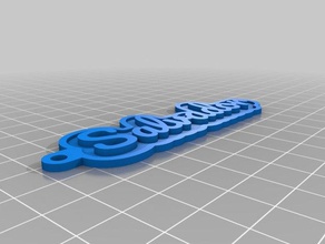 salvador Schlüsselanhänger angepasst 3d print model - Mito3D