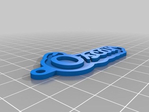 oscar Anahtarlık özelleştirilmiş 3d print model - Mito3D