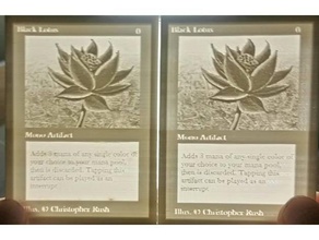 magia de coleta black lotus lithopane jogos 3d print model - Mito3D