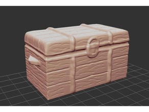 treasure chest model furniture dnd fantasy gloomhaven medieval pathfinder tabletop 3d print model - Mito3D