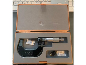 25-50mm mikrometre tepsi aracı sahipleri kutuları durumda Ekle mitutoyo 3d print model - Mito3D