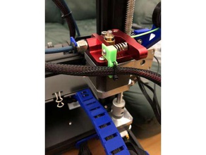 cable tie mount upgraded metal mk8 extruder 3d printing cr-10 cr10 creality ender 3 3d print model - Mito3D